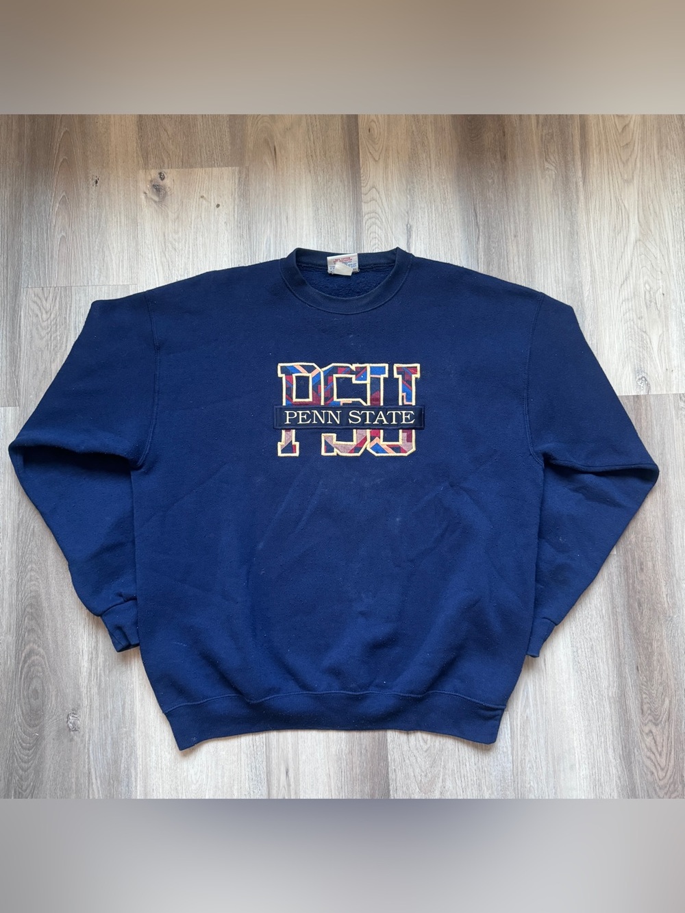 90s Penn State Floral Crewneck Sweatshirt Blue Men's XL Crable Sportswear PSU